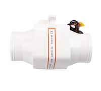 Fabater 3 Inch Inline Marine Bilge Air Blower 128 CFM Mute Strong Ventilation Fan for Boat Yacht RV, Proof ABS with Mounting Brackets (24V)