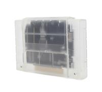 Fabater 3000 in 1 Game Cartridge, V1.0 Super Burning Card with 8GB Memory Card, Up to 32GB, Burn Cards for SNES Game Console (Transparent White)