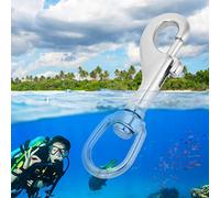 Fabater 316 Stainless Steel Eye Snap Hook for Diving, Anti-Rust Heavy Duty Hook for Straps Bags Purses, Quick Connect Disconnect Clip for Scuba Diving Underwater Pet Leash Chain (97mm)