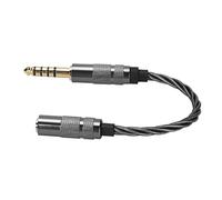 Fabater 4.4mm Balanced Male to 3.5mm Stereo Female Adapter Cable, Gold Plated Headphone Adapter for DAP, Silver Plated Copper Cable 15cm