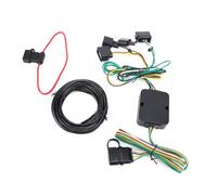 Fabater 4 Pin Trailer Wiring Harness for Edge, Escape, Freestar, Focus, MKX, Mariner, Etc, 56329, 118551, 40495, 4 Way Towing Hitch Wiring Wires, Tail Light Rewiring Converter