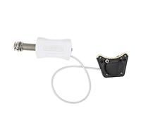 Fabater 4-Strings Ukulele Pickup with Pick Up Stick, Concealed Installation Ukulele Pickup, Master Volume and MIC Volume Control Knobs, Powered By 2 Button Batteries,