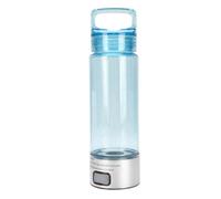 Fabater 400ml Hydrogen Rich Water Bottle with Ion Membrane, Portable Hydrogen Water Machine for Outdoor Sports, Rich Cup for On-The-Go Hydration (Silver Blue)