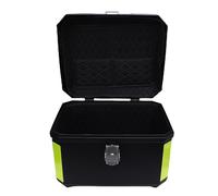 Fabater 47L Motorcycle Tail Box with Detachable Plate Leather Lining for Scooter Storage