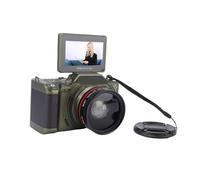 Fabater 4K Digital Camera for Photography, 64MP Vlogging Camera with 3 Inch Flip Screen 18X Zooming Autofocus WiFi Digital Selfie for Photography, Travel for Beginner (Green)