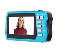 Fabater 4K Underwater Camera, 10FT Waterproof Camera with 1500mAh Battery, 56MP Waterproof Digital Camera, 16X Zoom Dual-Screen Selfie Underwater Camera for Snorkeling, Swimming