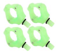 Fabater 4PCS Fishing Rod Tail Rest Holder, Magnetic Bracket Head Auto Adjustment Fishing Rod Bracket, Sturdy ABS Magnetic Tool Accessories, Lightweight Portable Carp Holder (Luminous Green)