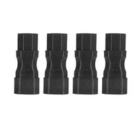 Fabater 4Pcs IEC320 C14 to C15 Power Adapter Connector, 10A 2500W PDU Server UPS Socket Converter, Flame Retardant PVC Laptop Power Cord Adapter