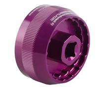 Fabater 5 in 1 Bottom Bracket Cup Tool for BB9000 BBR60 Aluminum Alloy Multifunction Bike Tool for Wrench Installation, Compatible with 90% of BB Thread Models (Purple)
