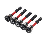 Fabater 5 Pieces Strong Adsorption Magnet S2 Bits DE TIELVE in Alloy Steel for Manual Electrical Drill Hills, High -Efficiency Magnetic Drilling Bits for Several Projects