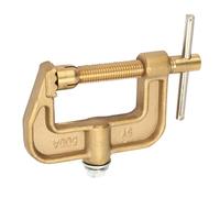 Fabater 500A Brass Ground Welding Earth Clamp, G Shape Heavy Duty Welding Machine Clamp with High Conductivity, Oxidation Resistant, Force Lever for Easy Tightening