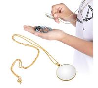 Fabater 5x Magnifying MonoCle Lens Loupe, 4.5 Cm Magnifying Diameter Enlargement of the GLA Coupe, Comfortable and Portable Size, Ideal for Garden Sales, Swap -Meet Buyer (Gold)