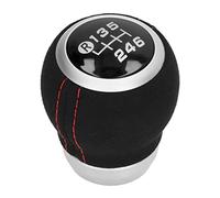 Fabater 6 Speed Gear Shift Knob Manual Shifter Head for, Wearproof Ergonomic Design, Automotive Body Parts Replacement, Clear Numbered Gear Stick Knob, Premium Fit Interior (Black Top)