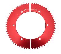 Fabater 64 Tooth Rear Split Sprocket 35 Chain for Predator Mini Bike Go Kart, Aluminum Alloy Universal Drive Wheel Sprocket - Easy Gear Adjustment, Cut