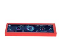 Fabater 8.8 Inch PC Temperature Display, USB Interface 1920 X 480 Resolution Brightness Adjustable Customizable CPU Hardware Temperature Display for Laptop (Red)