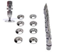 Fabater 8 Pack Speaker Spike Pad Kit, Copper Speaker Spike Isolation Stand with Base Pad Feet Mat for Speaker, Amplifier, CD DVD Player, Turntable Recorder, Chassis
