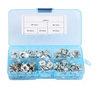 Fabater 80pcs Carbon Steel T Nut Set, Four Pronged M3 M4 M5 M6 M8