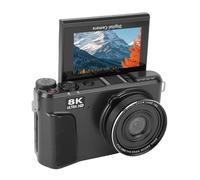 Fabater 8K Digital Cameras for Photography Autofocus, 88MP Vlogging Camera with Dual Lens, 8X Zoom, Hot Shoe Connection, Travel Camera Compact Photo Camera for Teens, Beginners