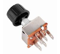 Fabater AC Blower Switch, 3 Speed Rotating Control with Plastic Knob, Air Conditioning Volume Switch for Car Truck HVAC Replacement Repair