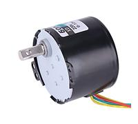 Fabater AC220V 10W 0.5A Permanent Magnet Synchronous Motor, CW/CCW 2.5rpm Low Speed Reversible Gear Motor for Automation Equipment, Small Torque Constant Speed with Metal Gears (20 turns)