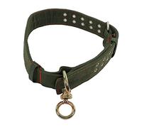 Fabater Adjustable 4 Layer Canvas Cow Collar with 2 Row Metal Buckle for Cattle Horse Sheep Goat, Heavy Duty Calf Neck Strap for Livestock Animal Husbandry (Small)