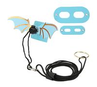Fabater Adjustable Bearded Dragon Harness and Leash Set, Soft Reptile Walking Leash for Small Pets, Lightweight Nylon Lizard with Cute Wing Design for Festive Parties (Blue)