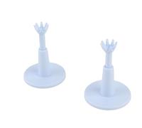Fabater Adjustable Tees 2PCS Training Tees Height Adjustable Practice Accessory Soft Rubber Crown Top 8 Points Hold Balls Less Friction 2.1-2.9in for Training Green
