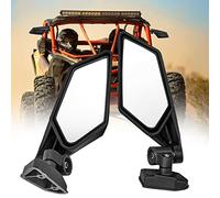 Fabater Adjustable UTV Rearview Side Mirror Replacement for Can-Am Maverick X3 2020-2017, PP Shell Glass Mirror with Ball Joints, Easy Installation, Black
