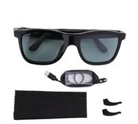 Fabater AI Smart Glasses, Bluetooth Glasses with Photochromic Lenses, 3D Surround Sound Music Playback, HandsFree Calls, Anti Blue Light Sunglasses for Driving, Travel, Outdoor (Gray)
