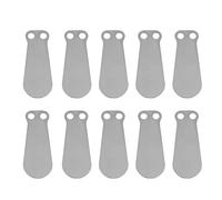 Fabater Air Compressor Valve Plate Tongue Shape Cast Iron Intake & Exhaust Accessories 10pcs for 80mm Cylinder Maintenance Replacement Parts (80 Exhaust Short Film)