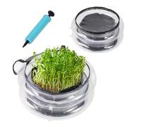 Fabater Air Filled Grow Tent, Transparent PVC Inflatable Cultivation Box with Pump, Foldable Portable Mushroom Box for Science Experiments, Outdoor Classroom, 45cm X 40 Cm