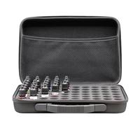 Fabater Alcohol Ink Storage Carry Case for Modeling and Miniatures, Fits Up to 60 Bottles, Alcohol Ink Case Miniature Paint Carry Organizer with Inner Pocket (Not Included)