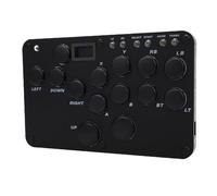 Fabater All Buttons Fight Stick for Fighting Games Customizable RGB Lighting Function Suitable for Game Consoles Black Acrylic