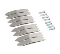 Fabater Aluminum Alloy Wood Board Fixing Clamp Set for Accurate Positioning, 4Pcs Woodworking Limit Clamps with Self Tapping Screws for Secure Attachment and Even Force Distribution