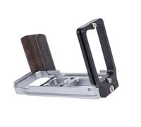 Fabater Arrow Storage Case L Plate Fit for DF Camera Easy Assembly Hand Grip L Bracket for Smooth Filming Aluminum Alloy Blackwood (Silver)