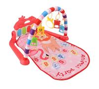 Fabater Baby Play Mat, Adjustable Height Activity Gym, Musical Piano Play Mat with Detachable Foot Piano for Infants Toddlers Sensory Development Motor Skills Coordination Safe ABS