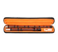 Fabater Bamboo Flute, D Key Chinese Flute Made of 8 Year Old Dried Bitter Bamboo, Professional Set with Brass Joint, Poem Engraving, Film and Glue for Beginners Performance