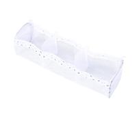 Fabater Bath Toy Organizer, Extra Large 3 Compartment Horizontal Bathtub Toy Storage for Efficient Organization, Storage Organizer with Quick Drying Mesh, Large Openings and Machine (White Leopard