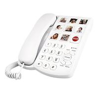 Fabater Big Button Phone for Seniors, Corded Landline Phone with 9 One-Touch Dialing Big Buttons, Handsfree Calling, Loud Ringer for Visually Impaired Telephone for Seniors