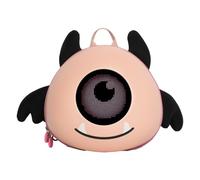 Fabater Big Eyes LED Backpack, Cartoon Design, Smart Display High-brightness LED, APP Controlled, Custom Text Images GIF, water proof, USB Powered, Futuristic Tech Vibe, Gift (Pink)