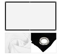 Fabater Big Foldable White Projection Screen with a Black Edge, Which Are Easy to Install for the Cinema in the Open Air (100 Inches (87 X 49.2in))