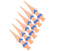 Fabater Bikini Shape Tees 6pcs, Plastic Tees Set Durable Training Practice Tool, PE Tee for Putting Green Patch, Innovative Accessories for Men Women (Blue)
