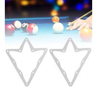 Fabater Billiard Magical Rack Sheet 6-Pack Pool Cue Rack Sheets 10-Ball Paper Tip Tool Accessory, Quick Set Up in 10 Seconds, Durable Anti-Tear White Magical Racks for Perfect Ball Placing
