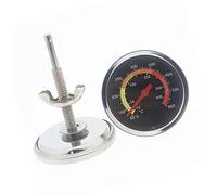 Fabater Bimetal Oven Thermometer with Bracket Base, 2-3/8" Large Dial Display Temperature Meter for BBQ Grill & Smoker, Stainless Steel 2-7/8" Probe Rod Accurate Reading Up to 500°F,