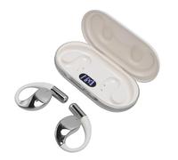 Fabater Bluetooth Earphones V5.4 Noise Cancelling Long Battery Life 8H Playback Ergonomic Design for Sport Running Driving Business (White Skin Color)