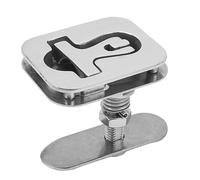 Fabater Boat Cam Latch, 316 Stainless Steel Marine Latch, Boat Flush Turning Lift Handle Lock with Back Plate, Adjustable Locking Arm Height for Yacht Marine Accessories