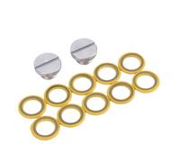 Fabater Boat Drain Plug Kit, Marine Drain Plug Screw Kit for Mariner Stern Drives with 3/8-16 Gear Case Fill Screw Holes, Replaces 10 79953Q04, 26830749, Leakproof Design