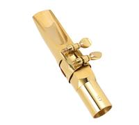 Fabater Brass and Metal Tenor Saxophone Mouthpiece, Bright Tone, Type 5, Flat B Key, for Professional Beginners