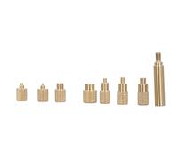Fabater Brass Heat Set Insert Tip M2 M2.5 M3 M4 M5 M6 M7 M8 for 900M T18 Soldering Iron, 3D Printer Heat Insert Tool for Installing Copper Nuts Into Plastic, Compatible with FX888D FX600