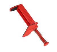 Fabater Brick Liner, Spring-Loaded Clip Rubber Pad Grip Leveling Tool, Measuring Tool with 2PCs Red Plastic for Brick Laying Masonry Wall Positioning Corner Compatibility (Red Bricklaying Cable